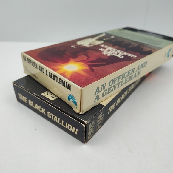 Lot Of (2) Vintage VHS Tapes Cassette Black Stallion Officer & Gentleman USED - Picture 8 of 8